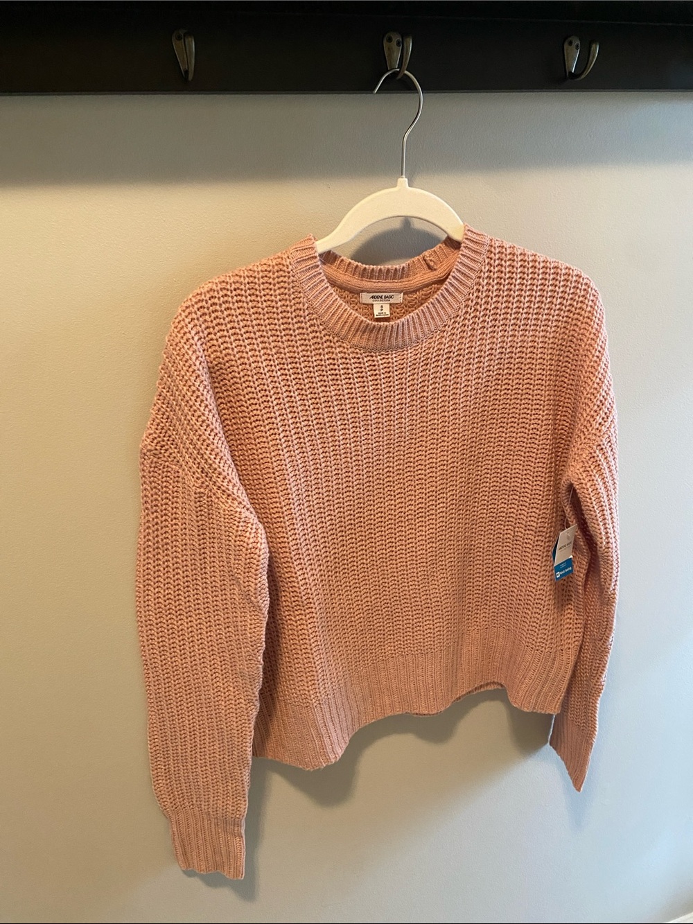 Ardene Dusty Pink Chunky Crewneck Sweater